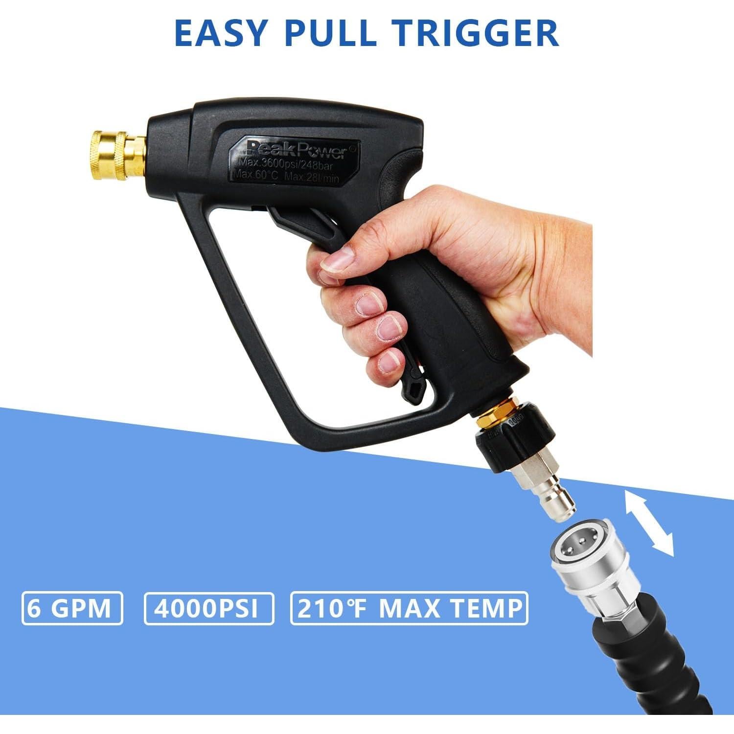 Pistola de Lavado a Presión MINGOU 4000 PSI M22-14mm