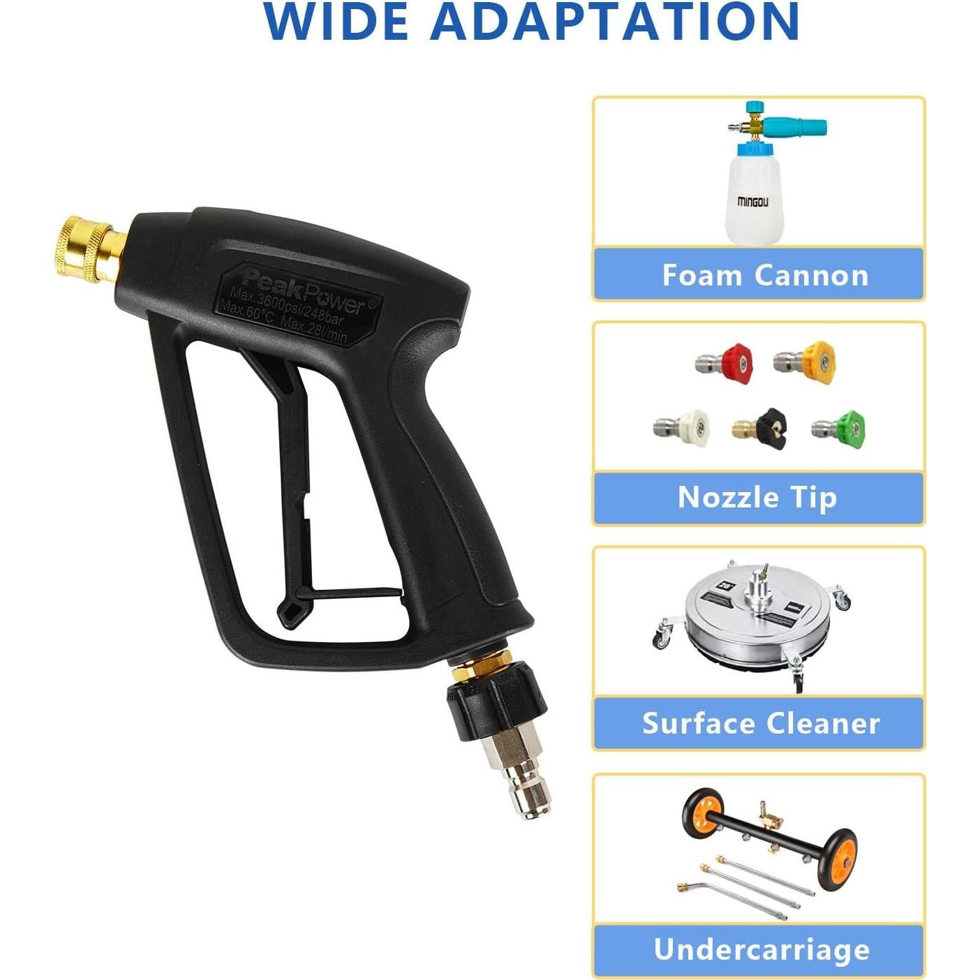 Pistola de Lavado a Presión MINGOU 4000 PSI M22-14mm