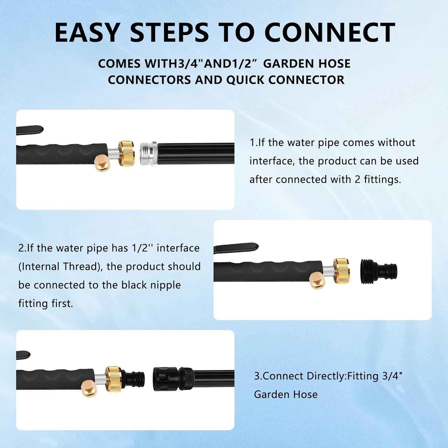 Boquilla de Chorro Jet Nozzle Black 45.72 cm para Manguera Jardín