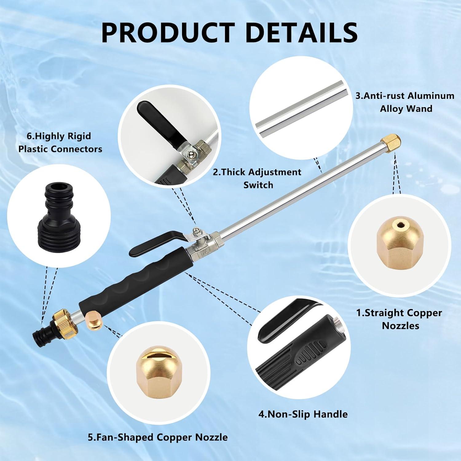 Boquilla de Chorro Jet Nozzle Black 45.72 cm para Manguera Jardín