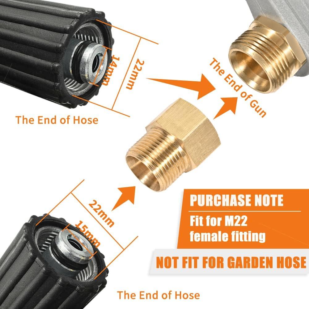 Pistola de Lavado a Presión WXMECH 5000 PSI 99 cm con 5 Boquillas