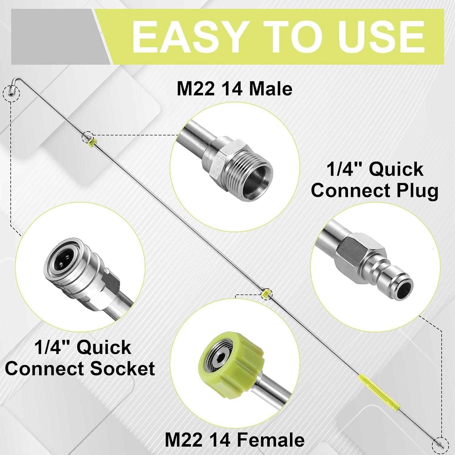 Varilla de Extensión para Lavadora a Presión FIXFANS 304.8 cm
