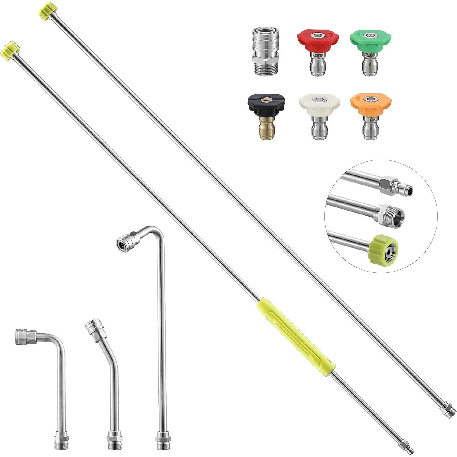 Varilla de Extensión para Lavadora a Presión FIXFANS 304.8 cm