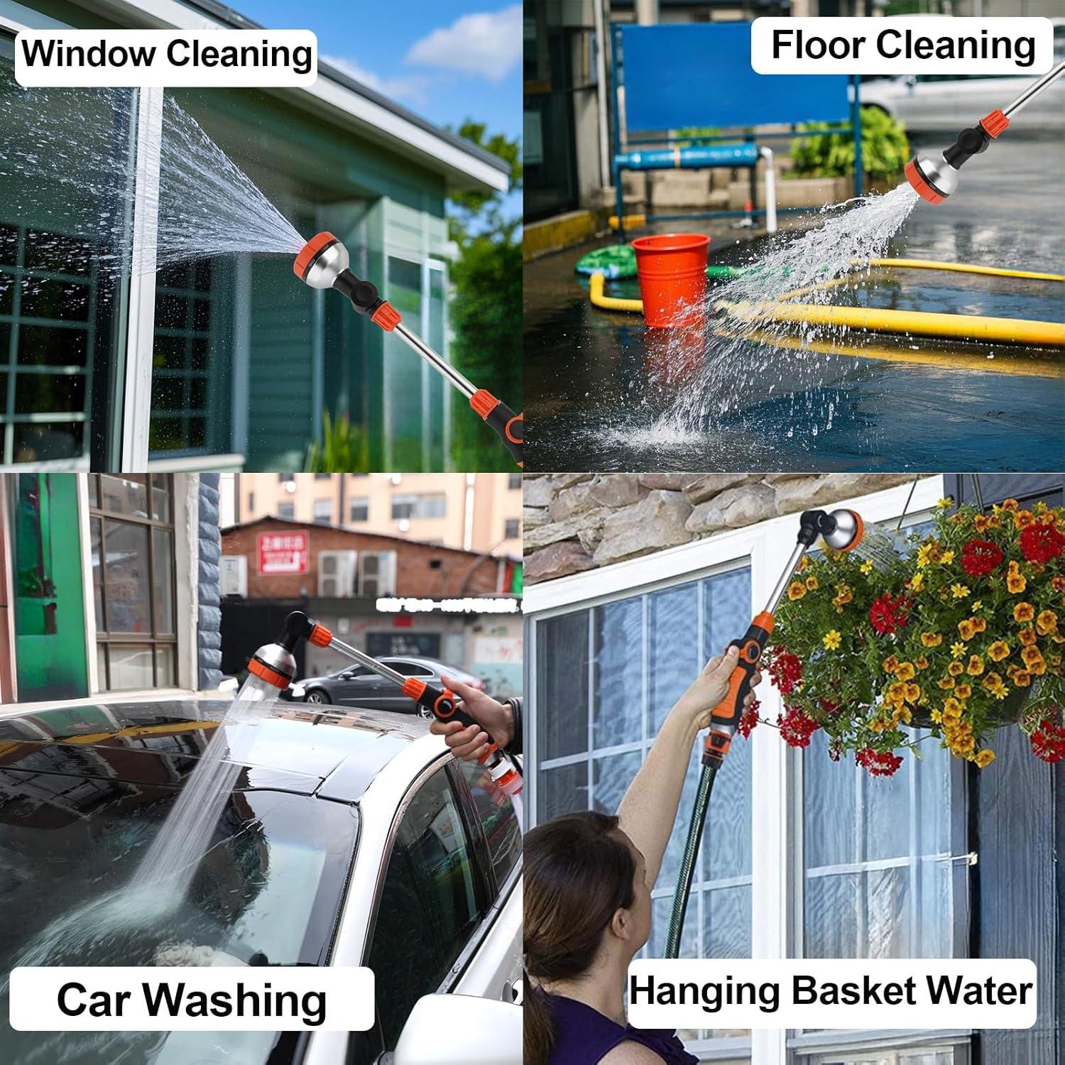 Varita de Riego HaloAmily 44.5 cm 8 Patrones Naranja