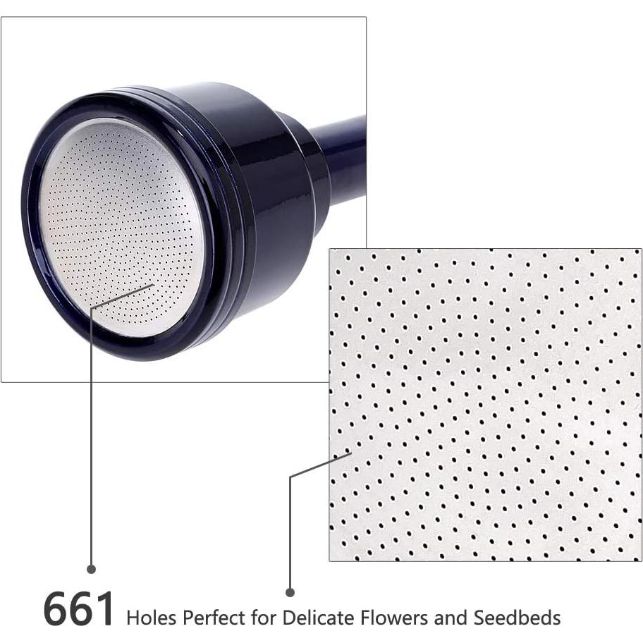 Vara de Riego Green Mount 61 cm con Cabezal de Acero Inoxidable