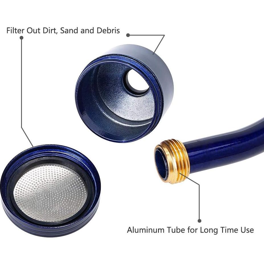 Vara de Riego Green Mount 61 cm con Cabezal de Acero Inoxidable