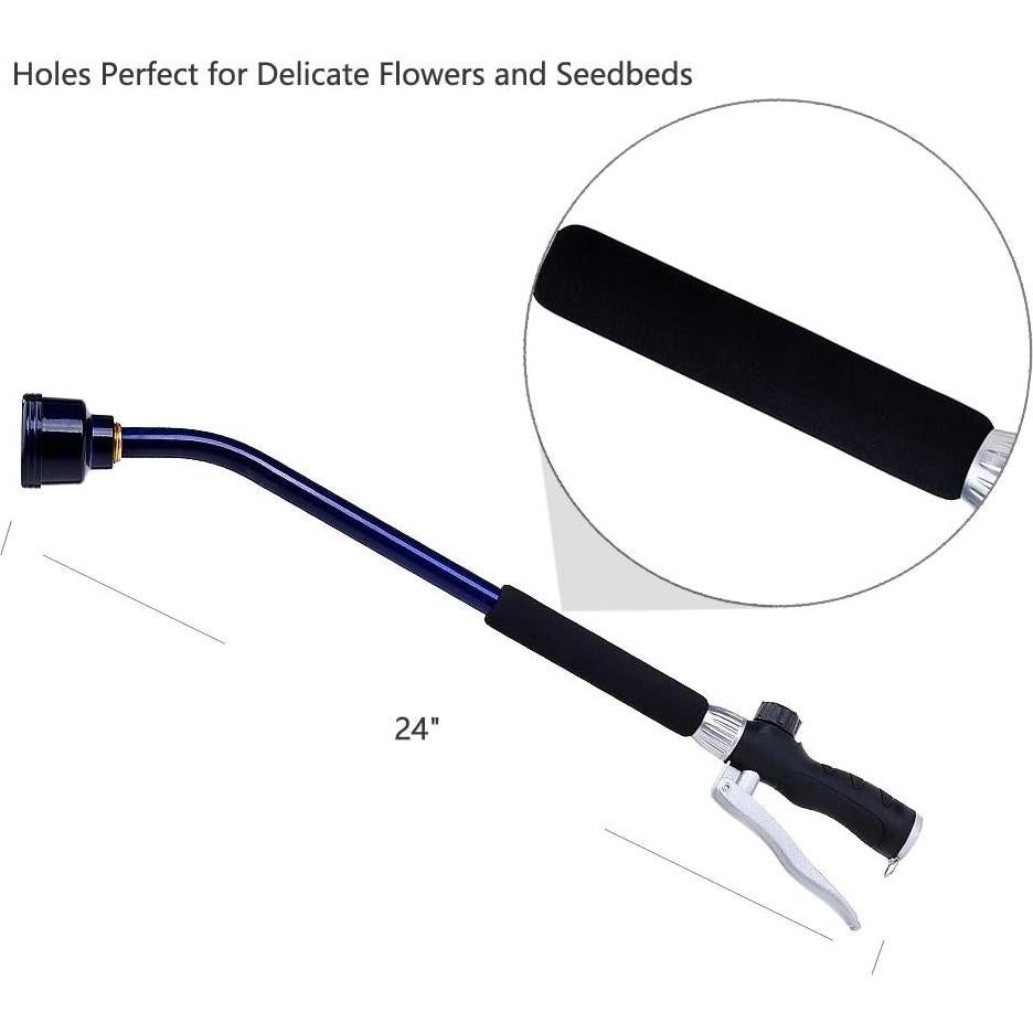 Vara de Riego Green Mount 61 cm con Cabezal de Acero Inoxidable