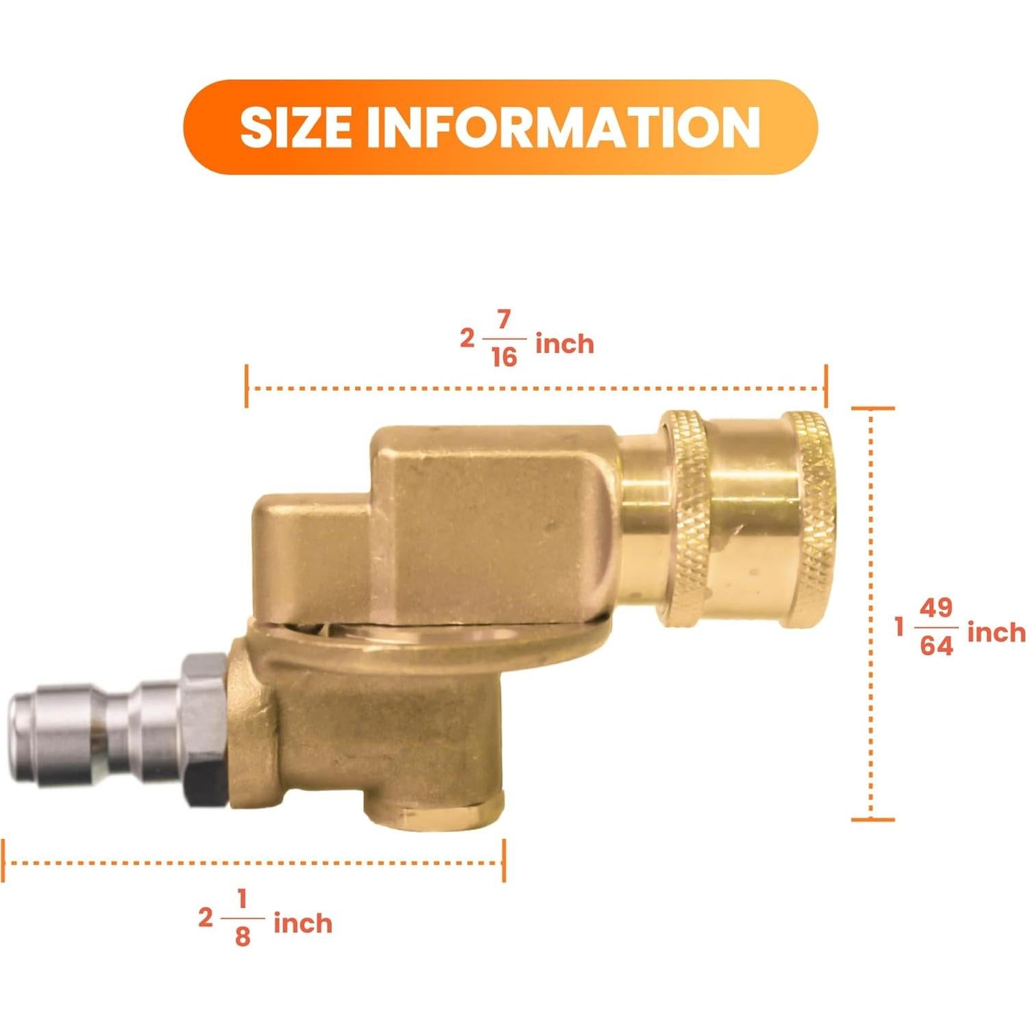 Acoplador Giratorio Giraffe Tools para Lavadora a Presión 4000 PSI