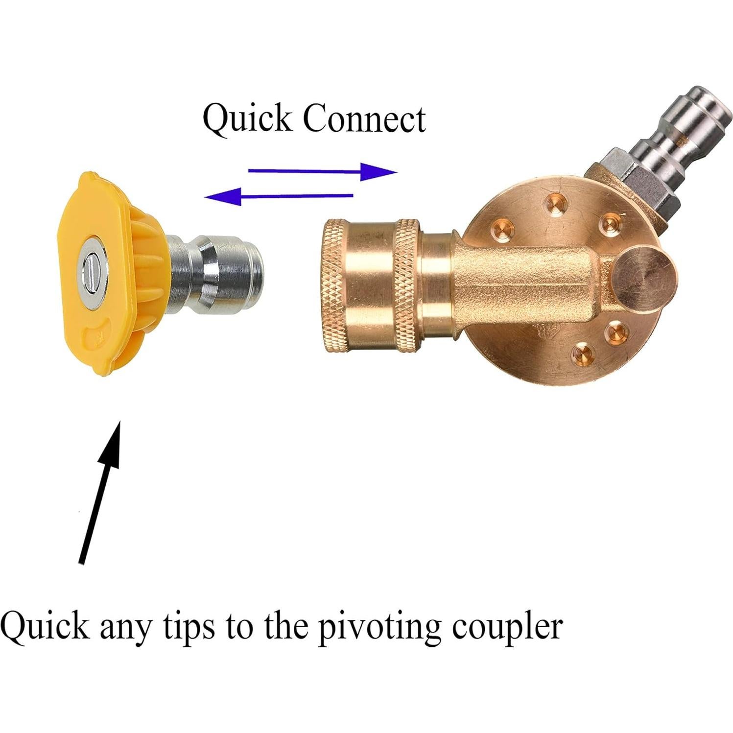 Acoplador Pivotante Tool Daily 1/4'' para Lavadora a Presión