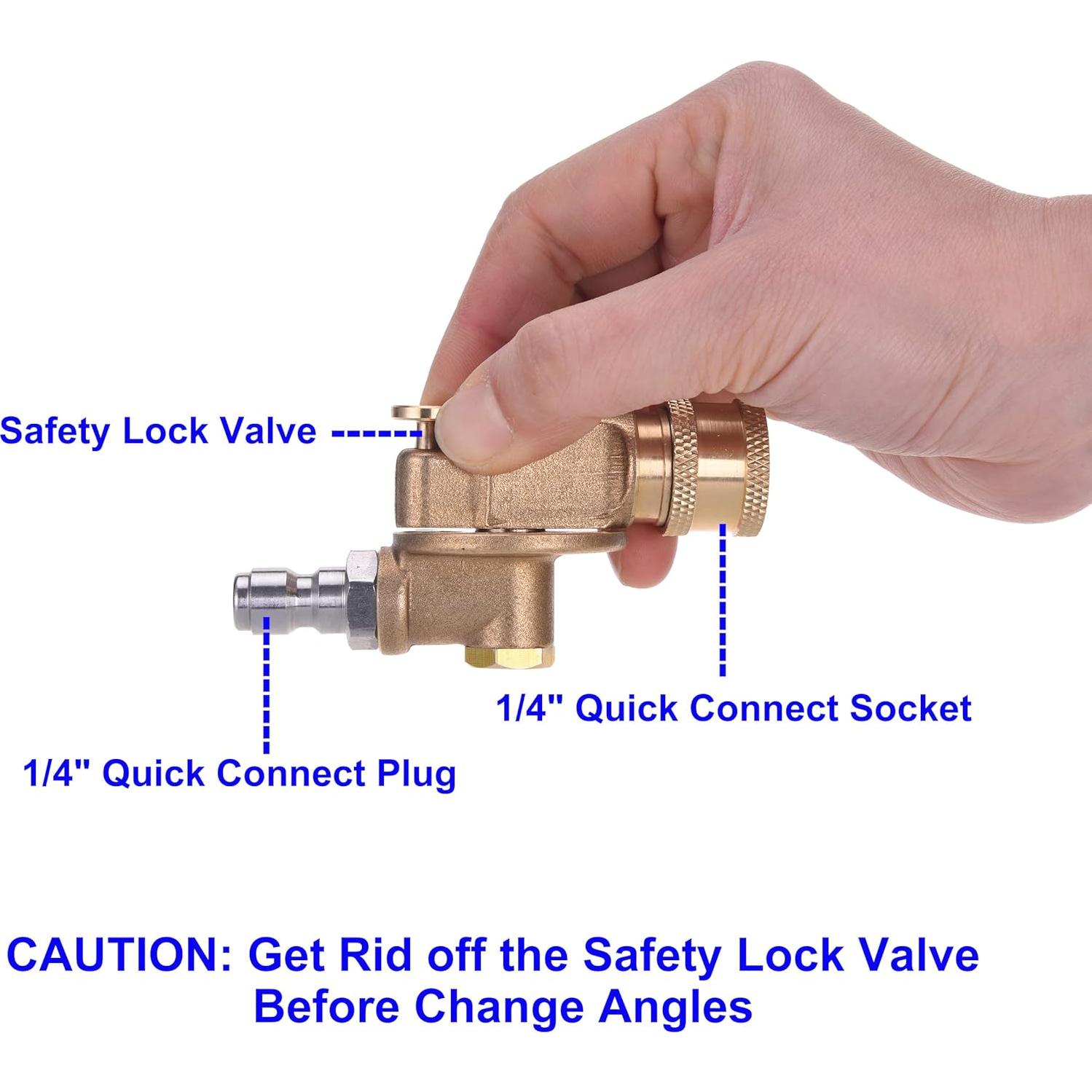 Kit Acoplador Pivotante PWACCS 240° con 7 Boquillas 4500 PSI
