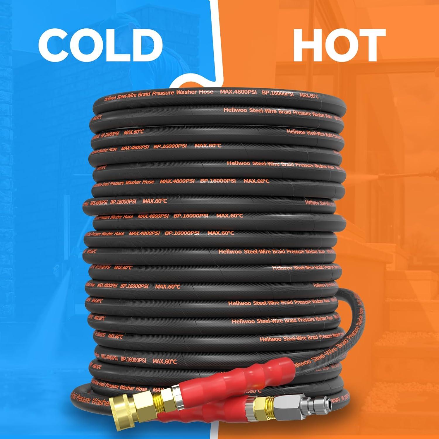 Kit de Lavadora a Presión Heliwoo 30.48 m 4500 PSI M22