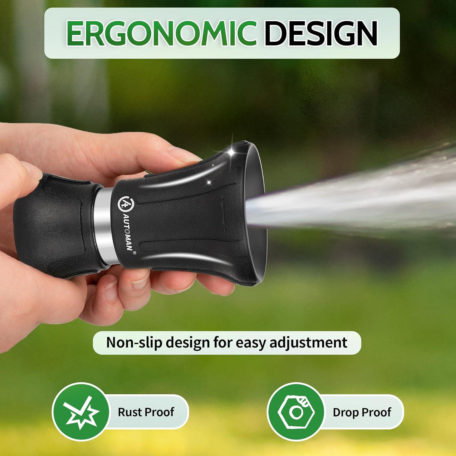 Boquilla de Manguera de Jardín AUTOMAN Alta Resistencia - 2 Piezas