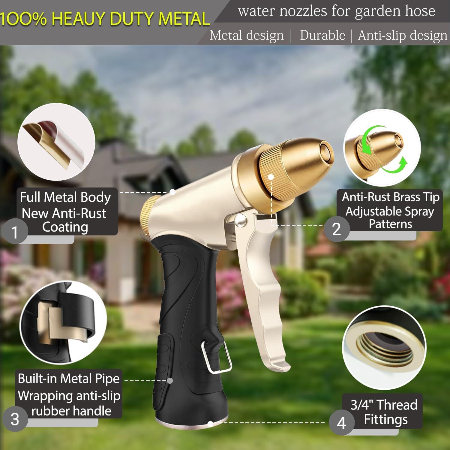 Boquilla de Jardín VNEIRSHAH de Metal Ajustable 11.81cm