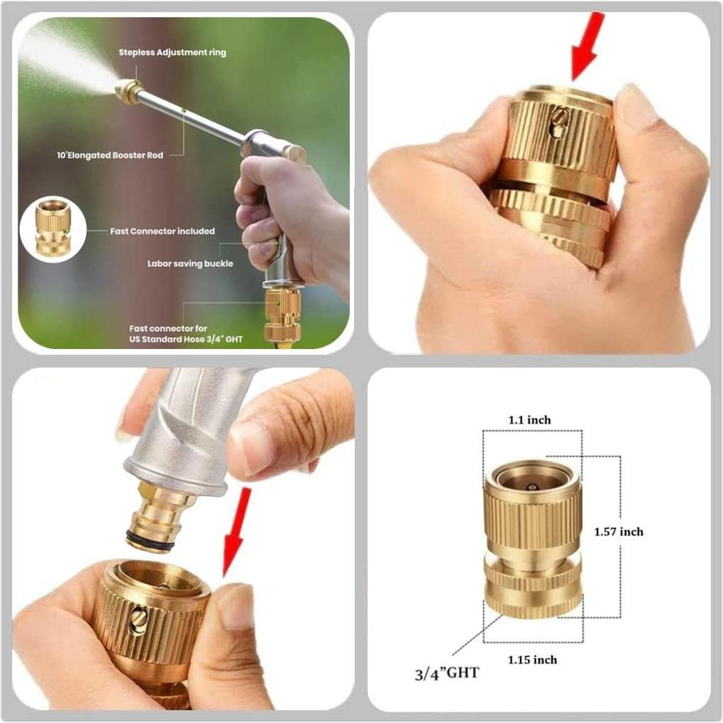 Boquilla de Manguera de Jardín HLWQ de Alta Presión 272g