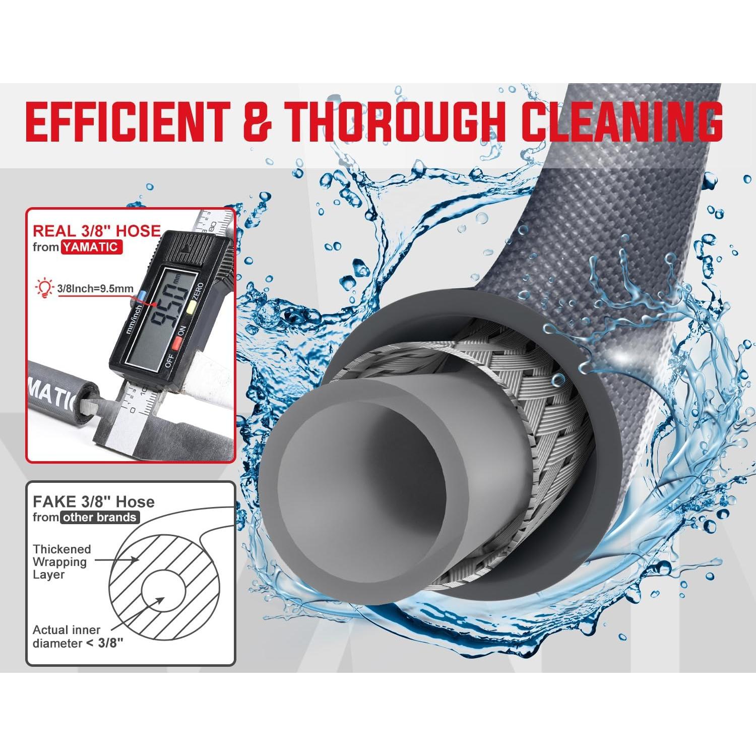 Manguera de Lavadora a Presión YAMATIC 50FT 4000 PSI Trenzada