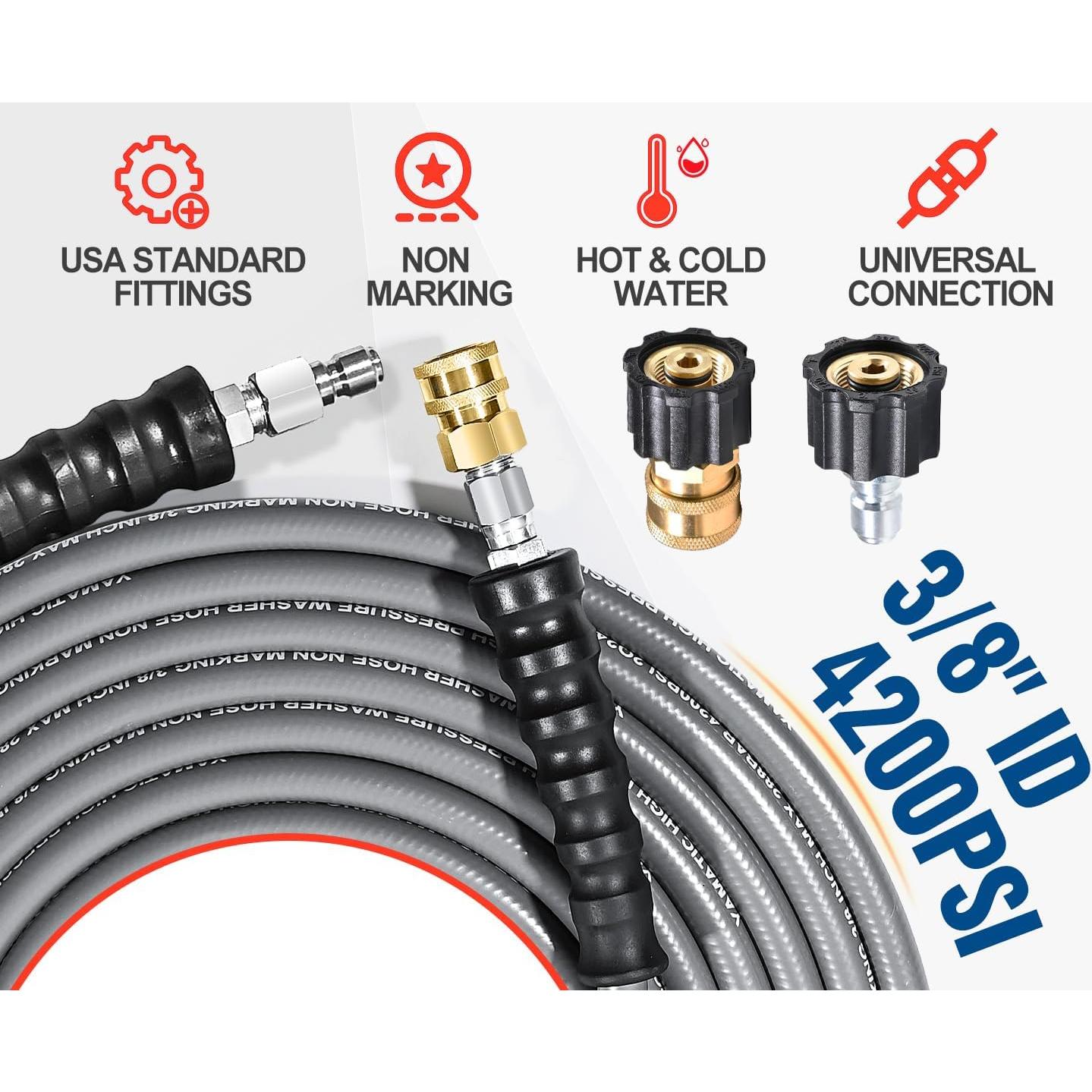 Manguera de Lavadora a Presión YAMATIC 30.48 m 4200 PSI