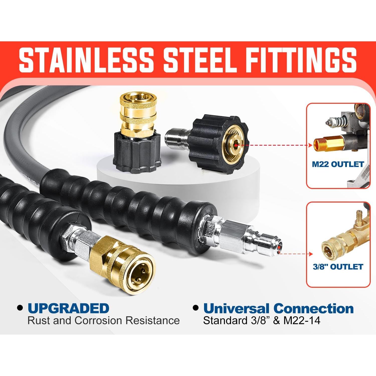 Manguera de Lavadora a Presión YAMATIC 30.48 m 4200 PSI