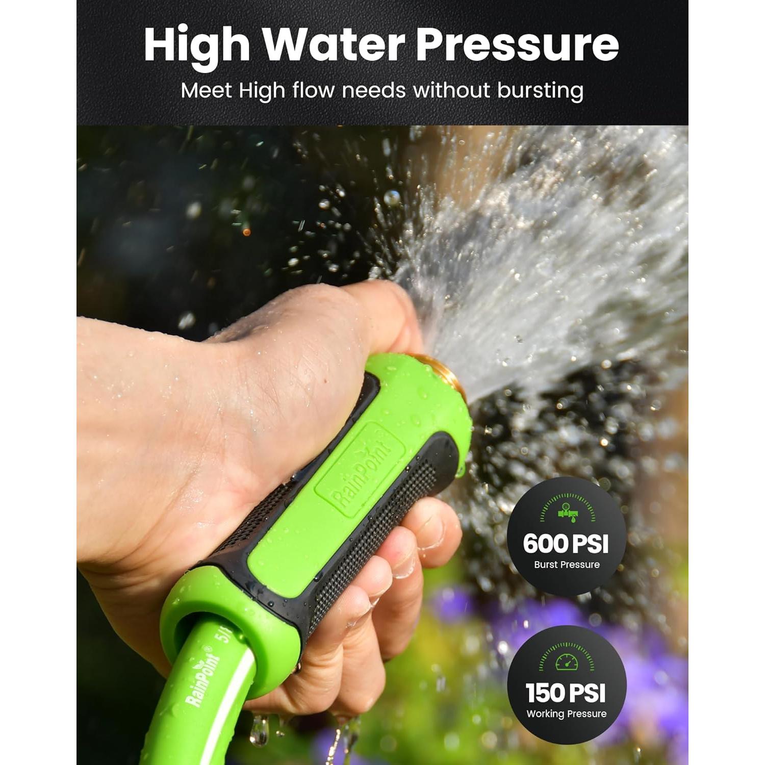 Manguera de Jardín RAINPOINT 15m Flexible y Resistente