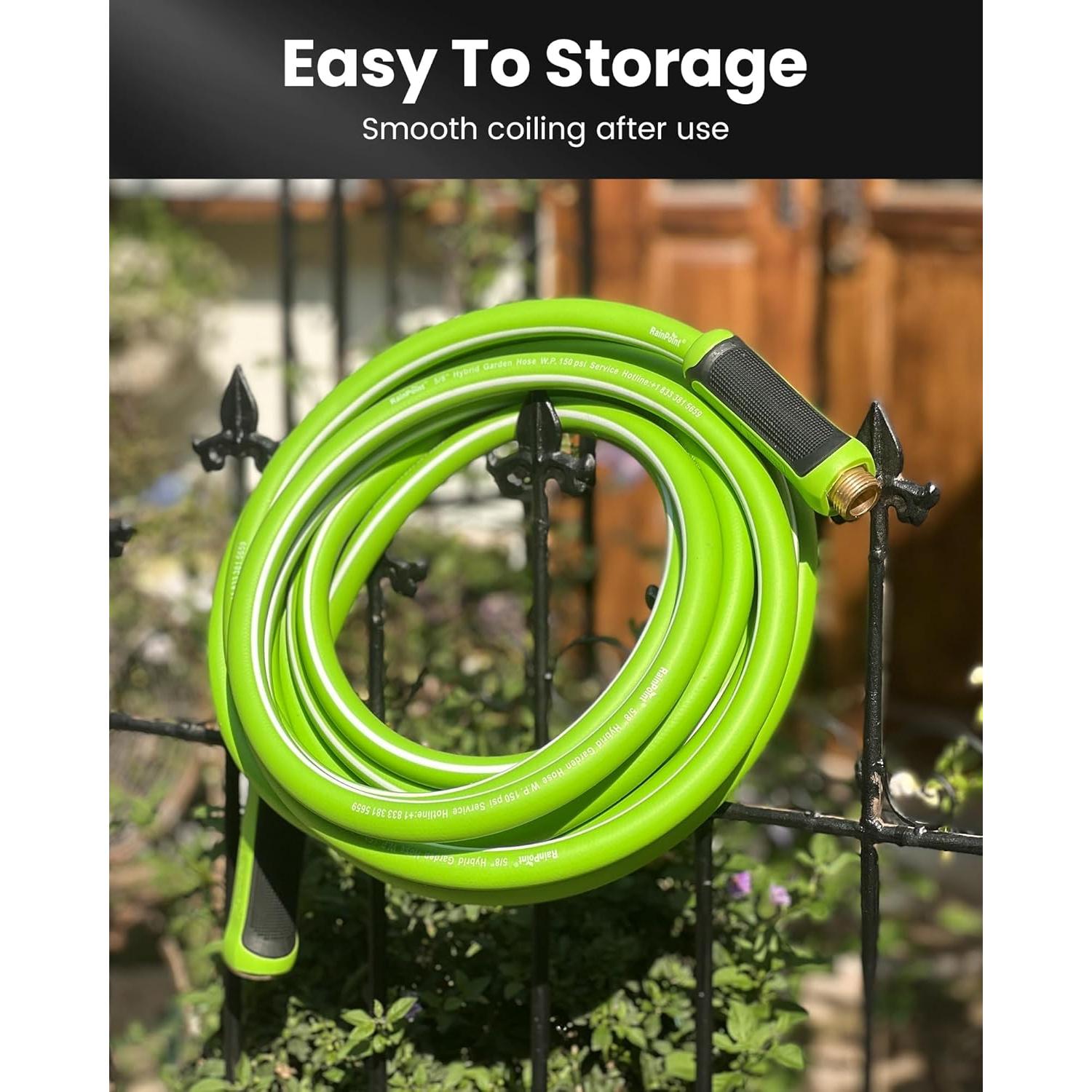 Manguera de Jardín RAINPOINT 15m Flexible y Resistente