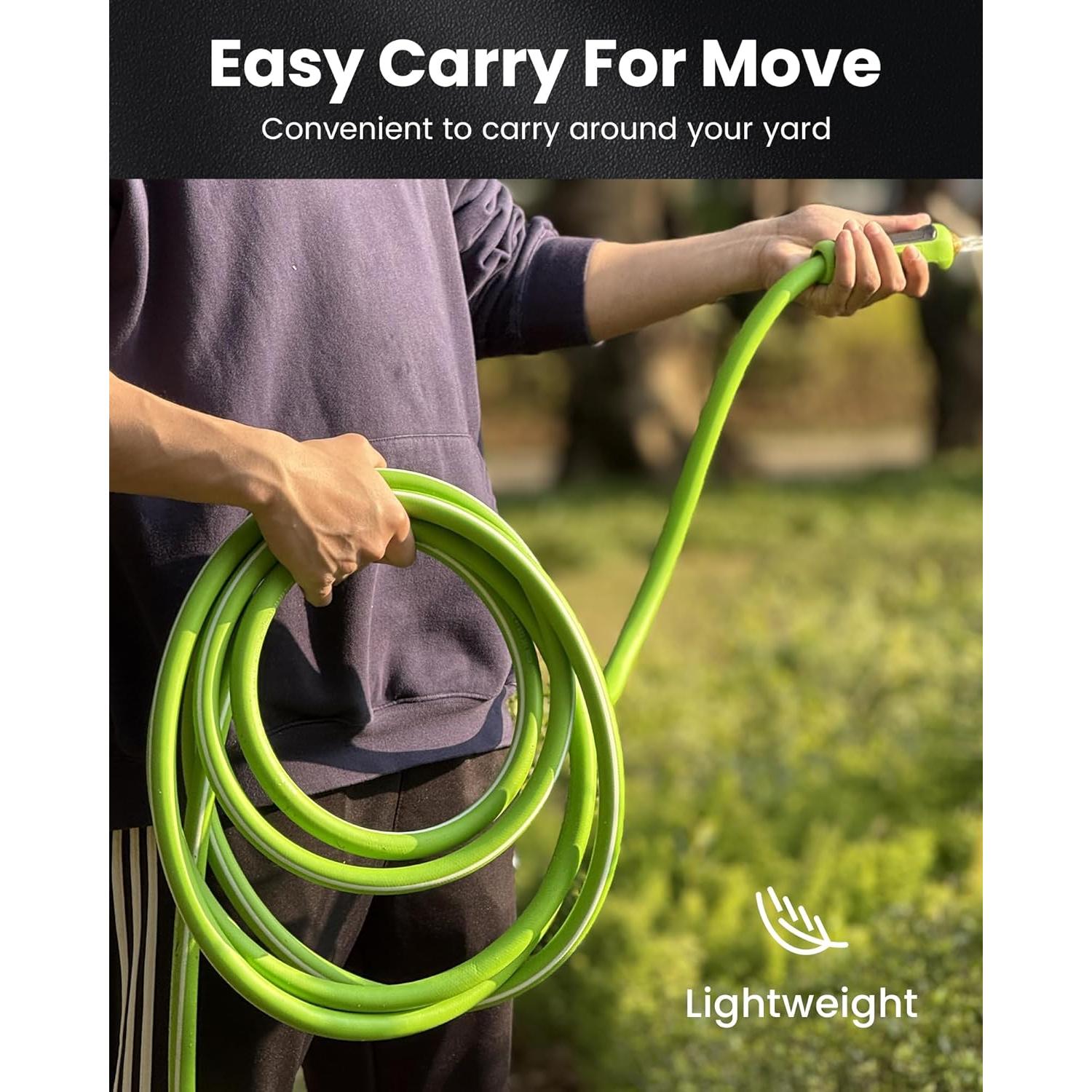 Manguera de Jardín RAINPOINT 15m Flexible y Resistente