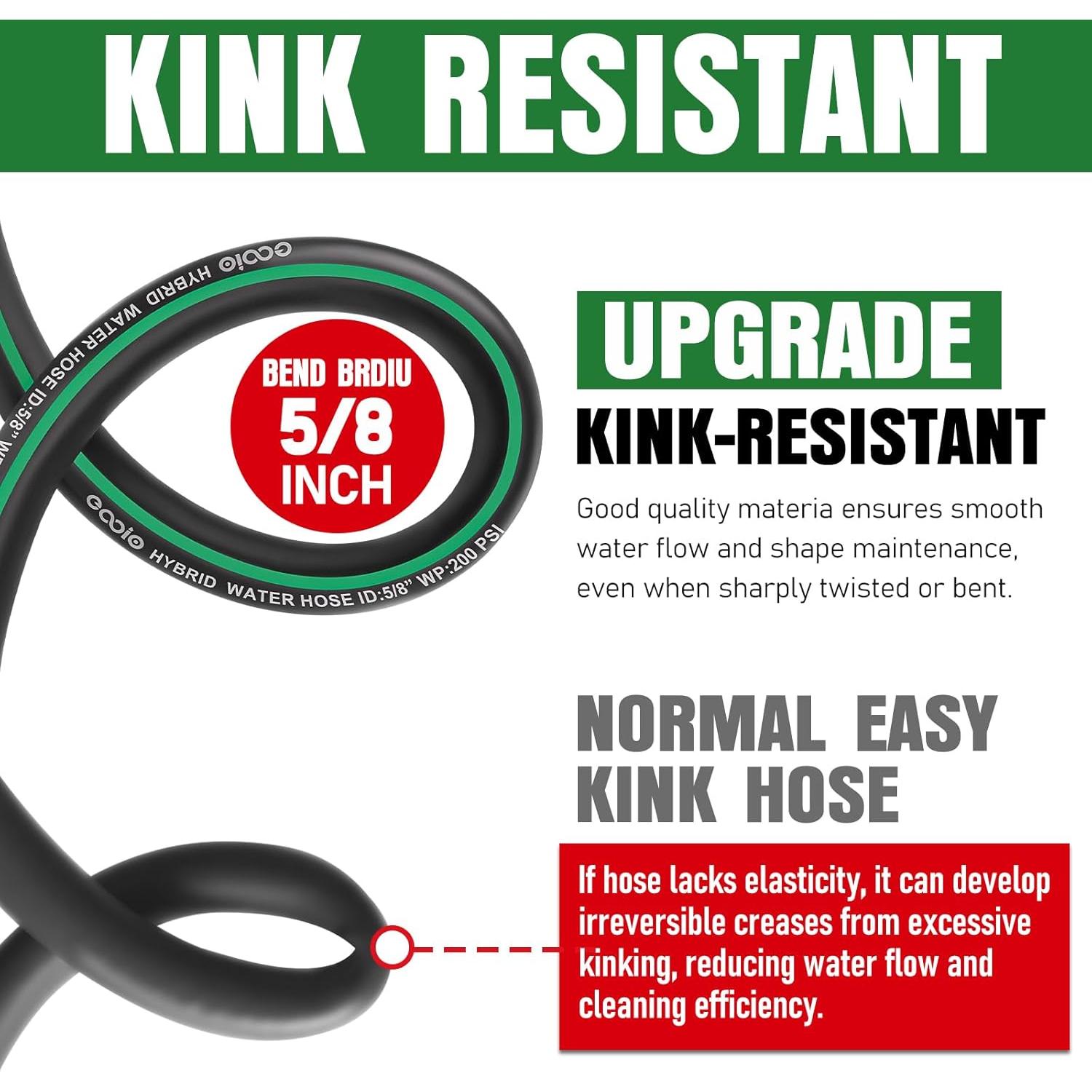 Manguera de Jardín EOOIO 6m Flexible y Resistente a Fugas