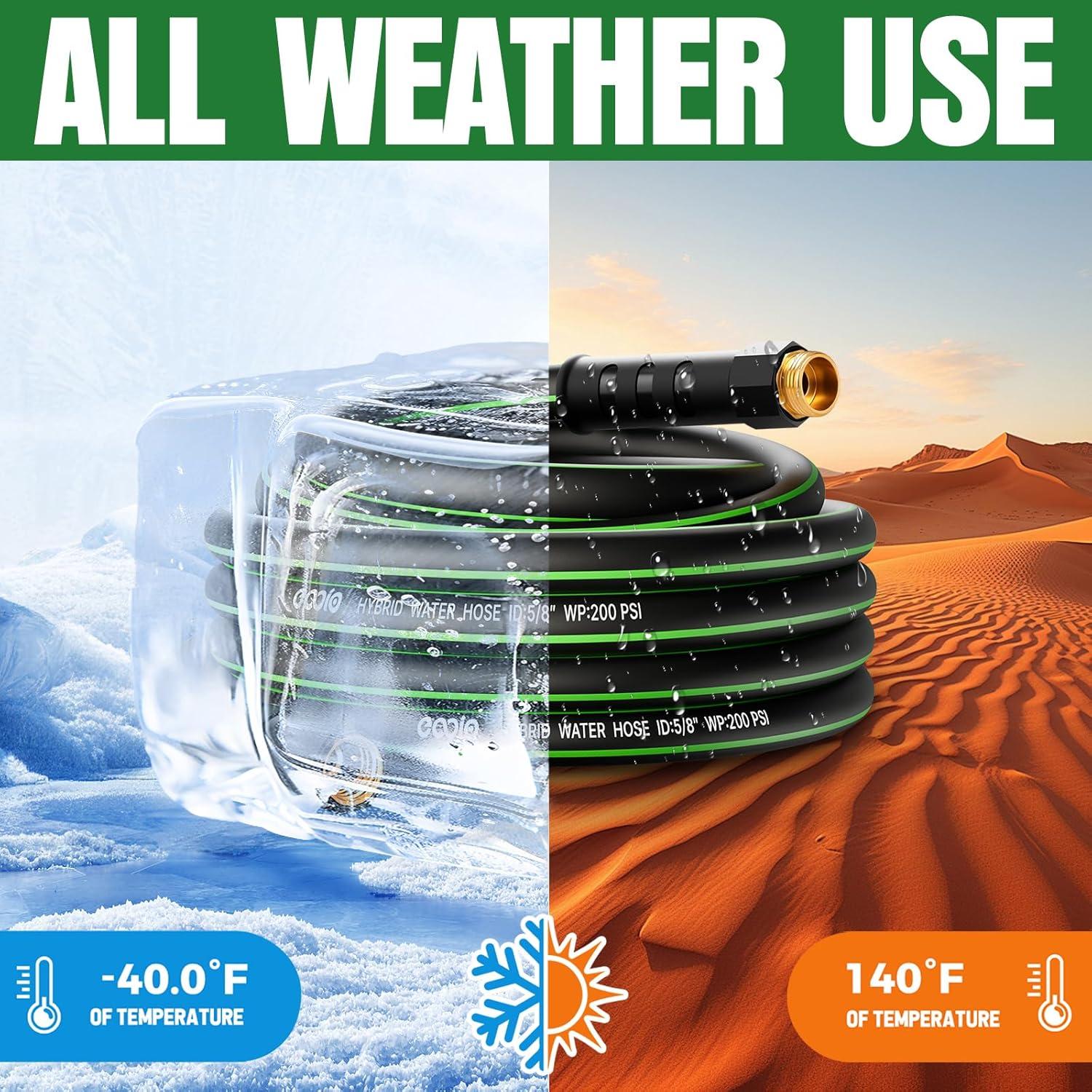 Manguera de Jardín EOOIO 6m Flexible y Resistente a Fugas