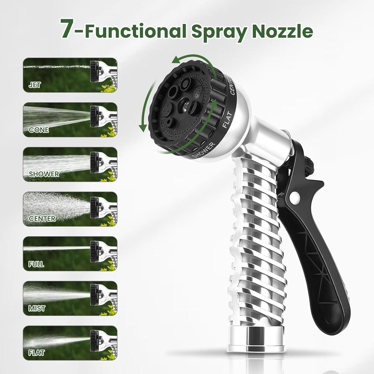 Manguera de Jardín Gotron 30m con Boquilla Multifuncional