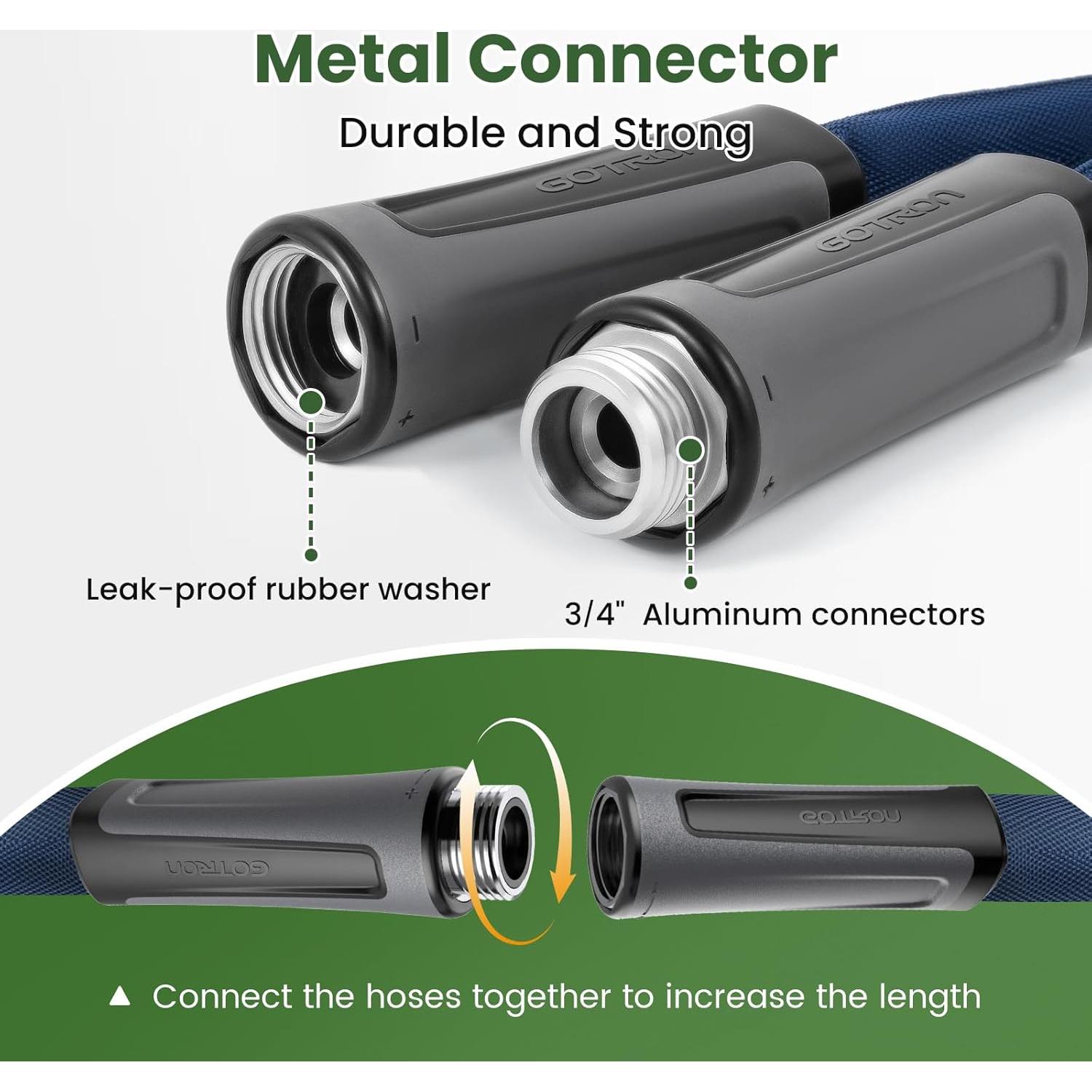Manguera de Jardín Gotron 30m con Boquilla Multifuncional