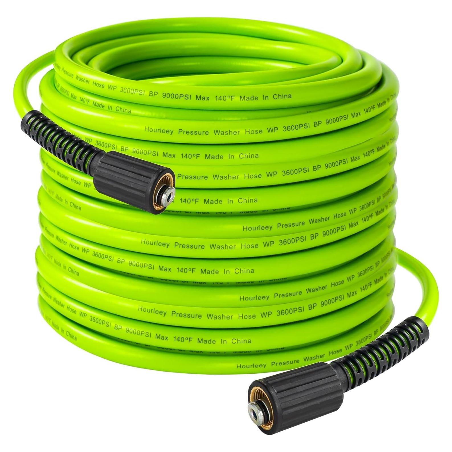Manguera de Lavadora a Presión Hourleey 9.14 m Verde 6200 PSI