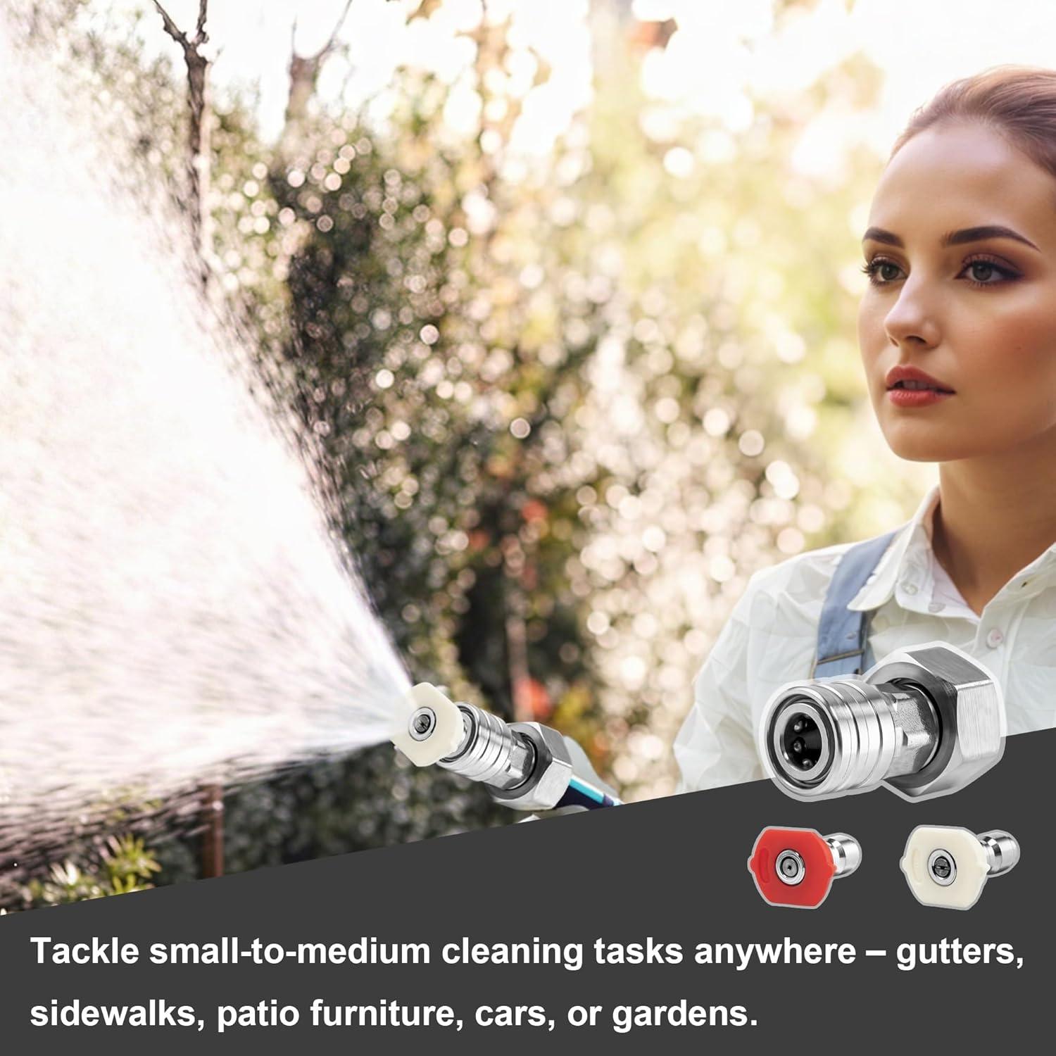 Adaptador de Manguera a Lavadora a Presión POWER TOWN 3/4" a 1/4"