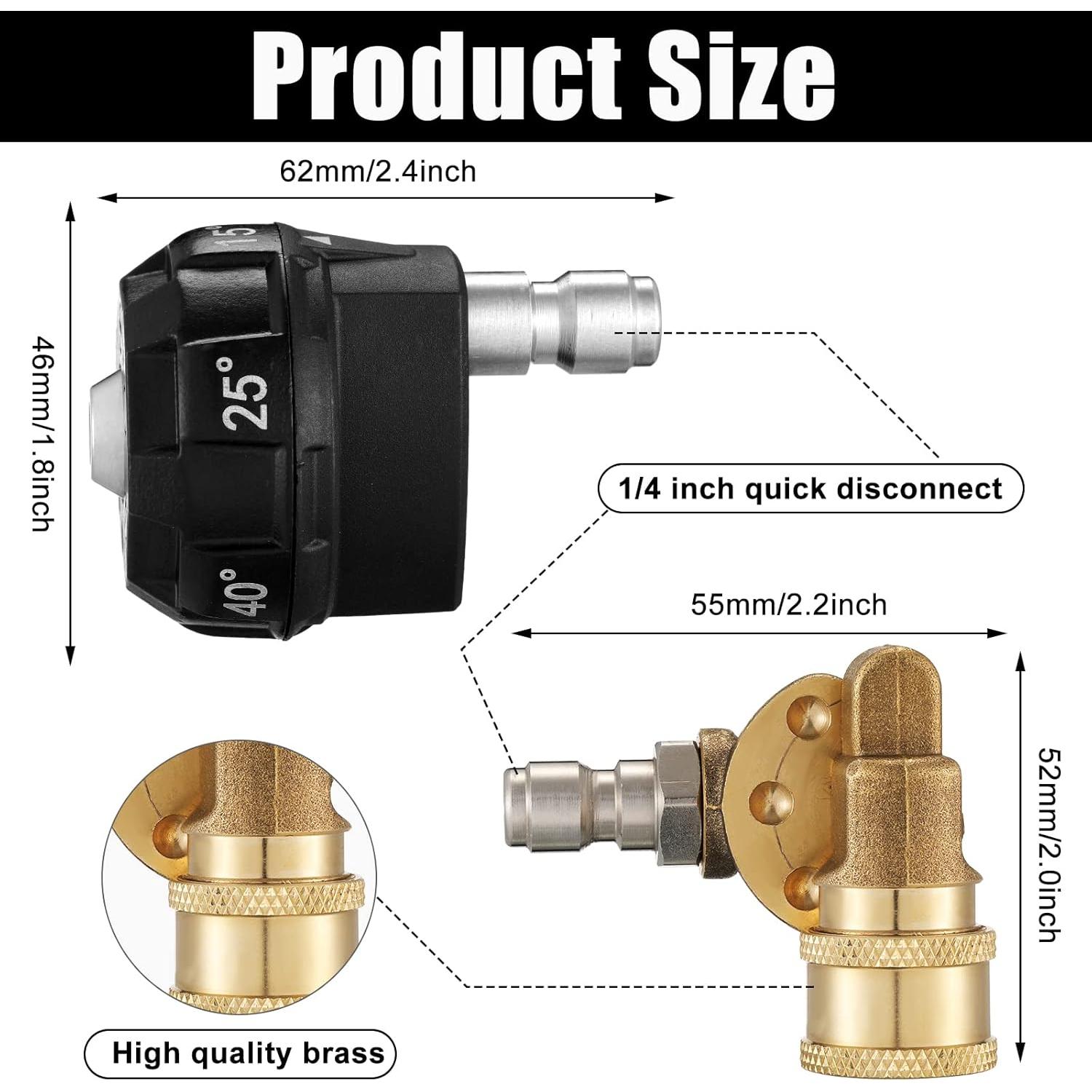 Kit de Boquilla y Acoplador Giratorio Tondiamo 6 en 1