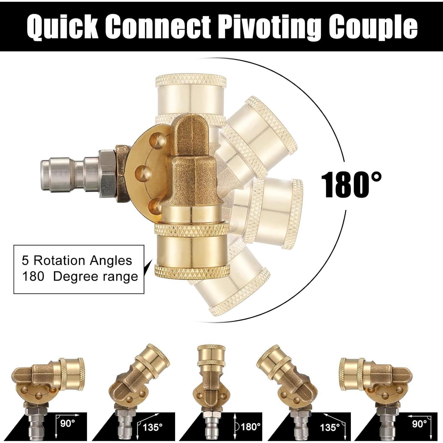Kit de Boquilla y Acoplador Giratorio Tondiamo 6 en 1