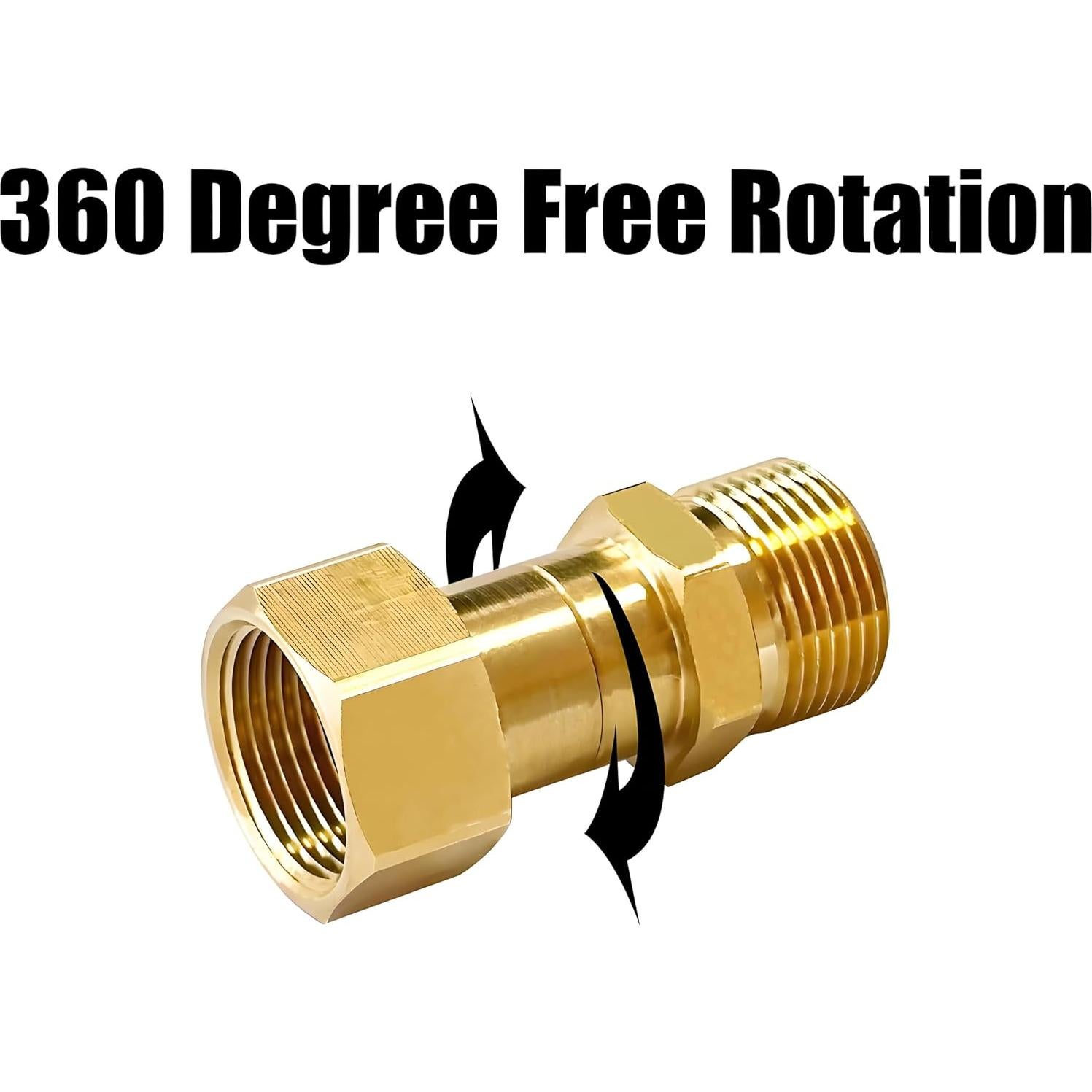 Conector Giratorio M22 14mm LeleoCar 360 Grados Acero Inoxidable