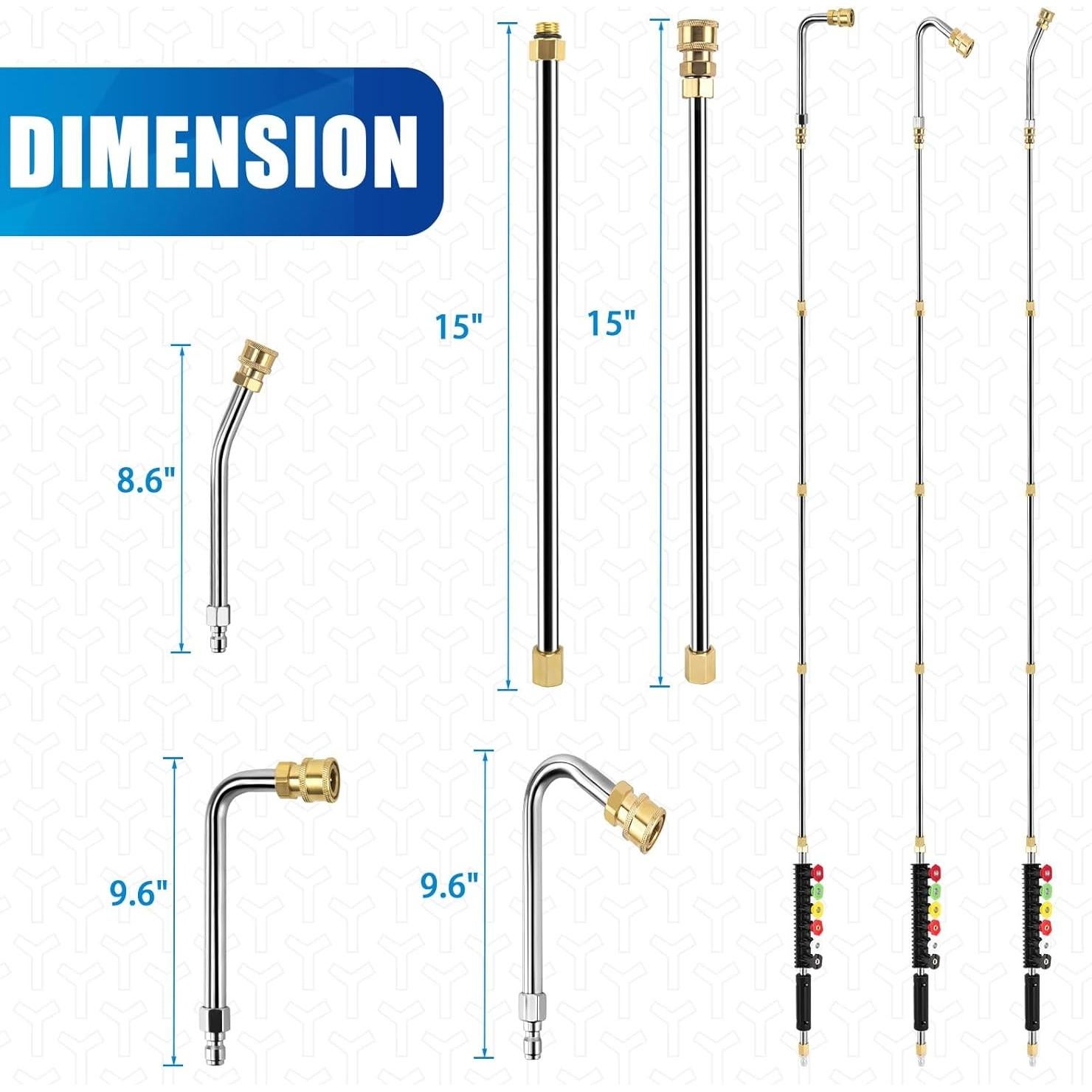 Varilla de Extensión para Lavadora a Presión GDHSWJ 2.4m