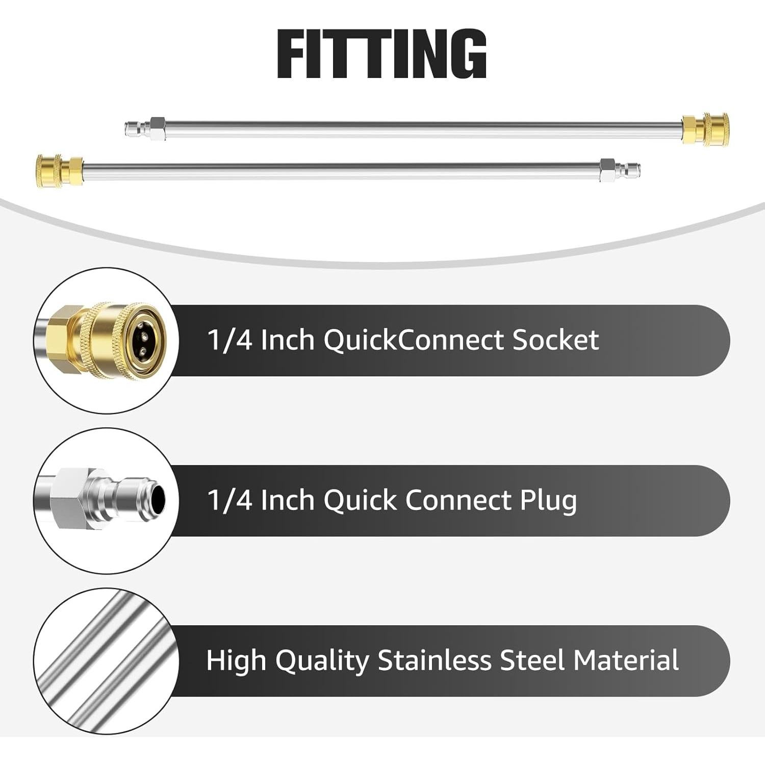 Extensión de Varilla Sealegend 43 cm para Lavadora a Presión