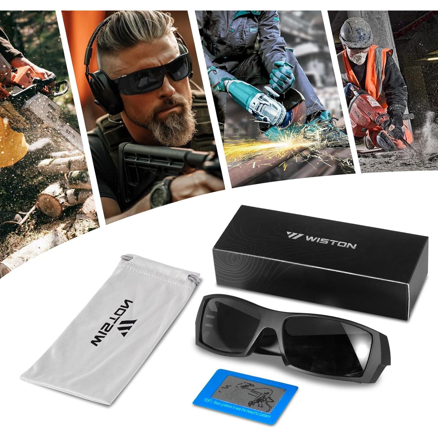 Gafas de sol WISTON Z87 UV400 para hombres - Seguridad y estilo