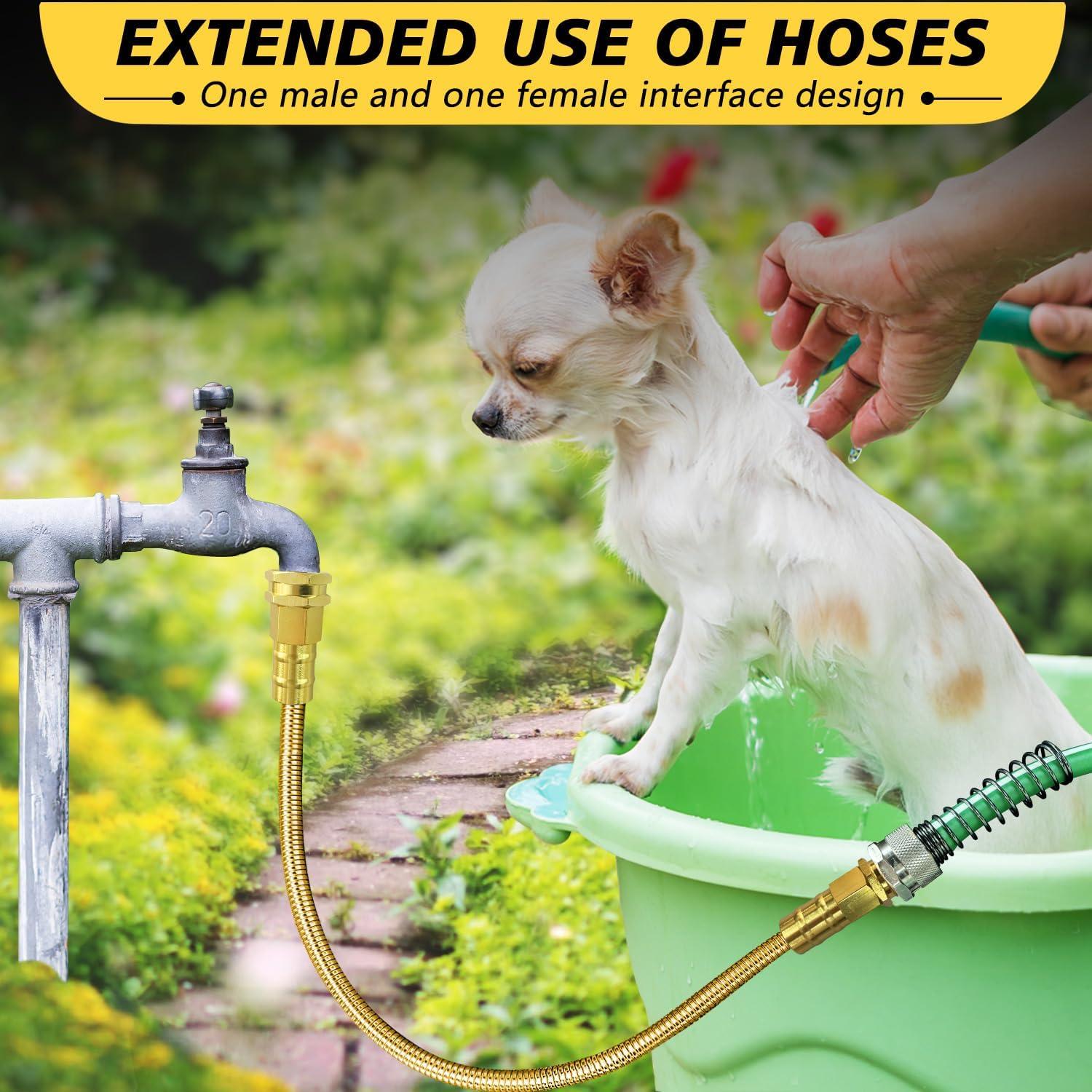 Manguera de Jardín Holldoor 0.91 m Acero Inoxidable Flexible