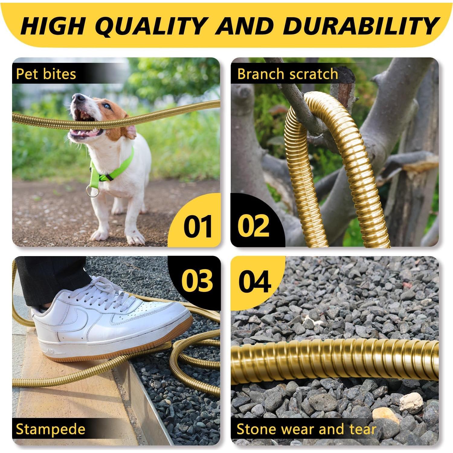 Manguera de Jardín Holldoor 0.91 m Acero Inoxidable Flexible