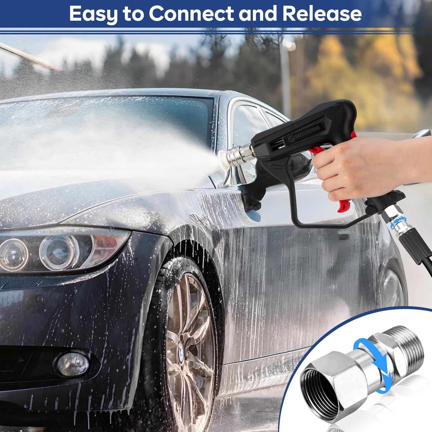 Conector Giratorio M22 GALELEOPARD 14mm Acero Inoxidable 5000 PSI