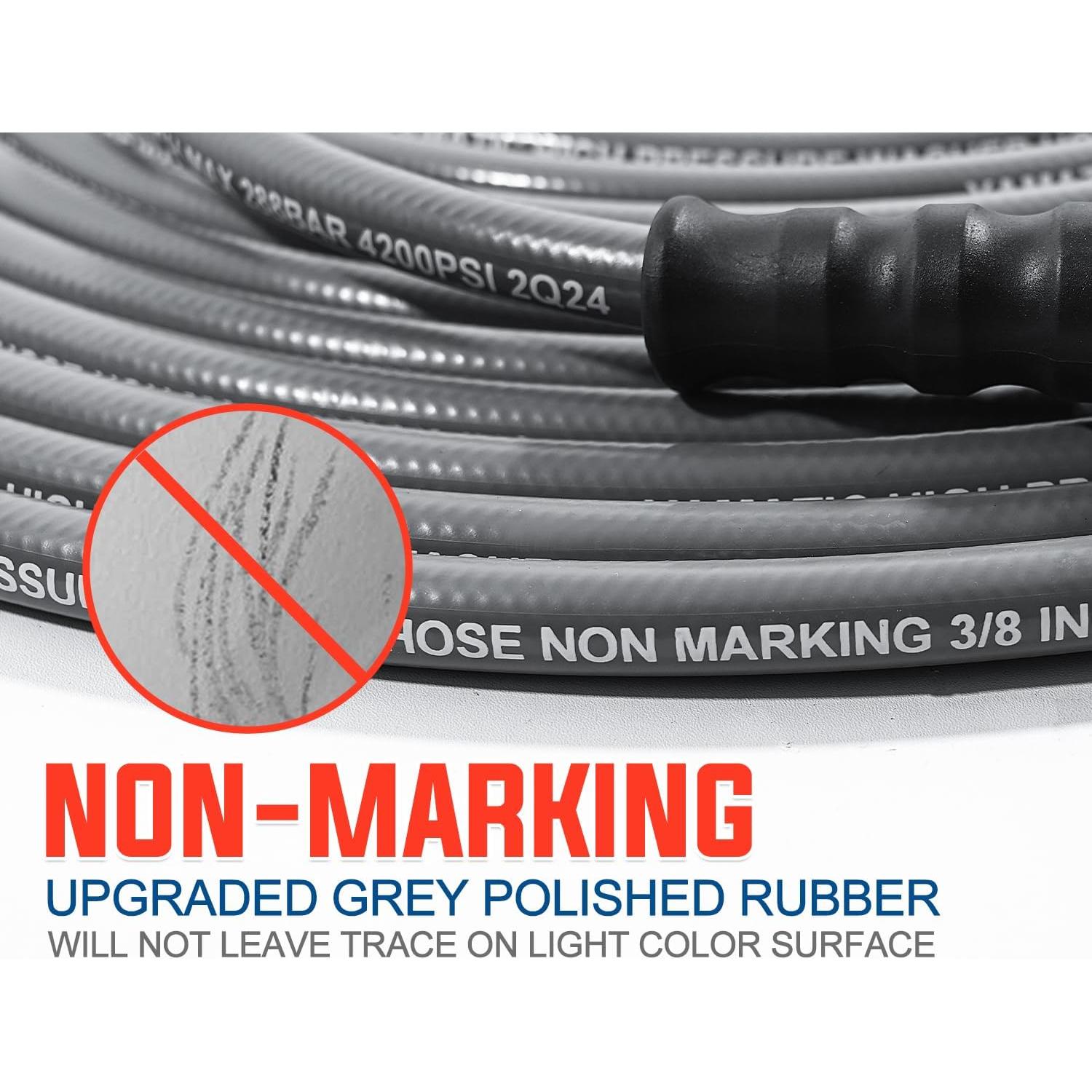 Manguera de Lavadora a Presión YAMATIC 3/8" 30m 4200 PSI