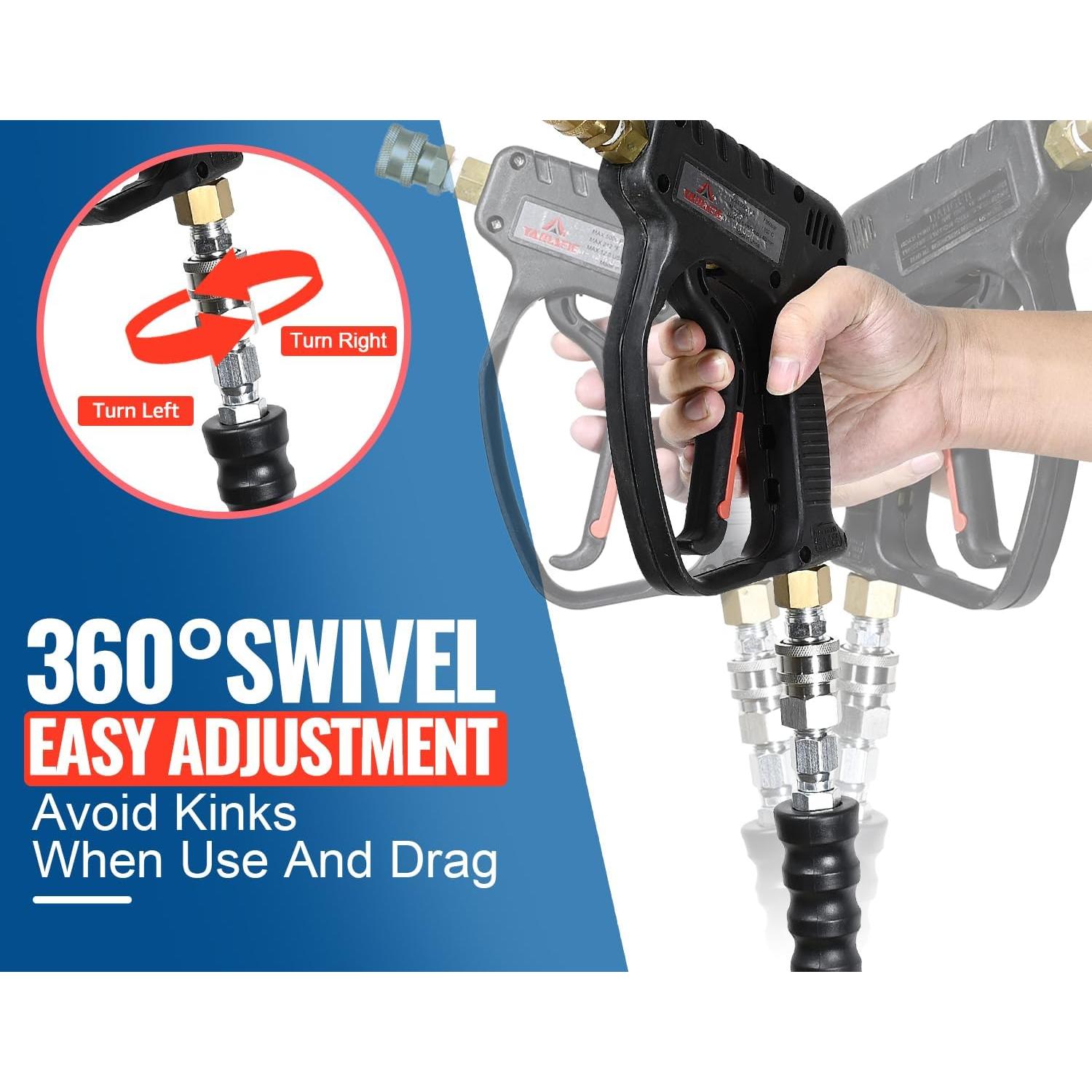 Manguera de Lavadora a Presión YAMATIC 3/8" 30m 4200 PSI