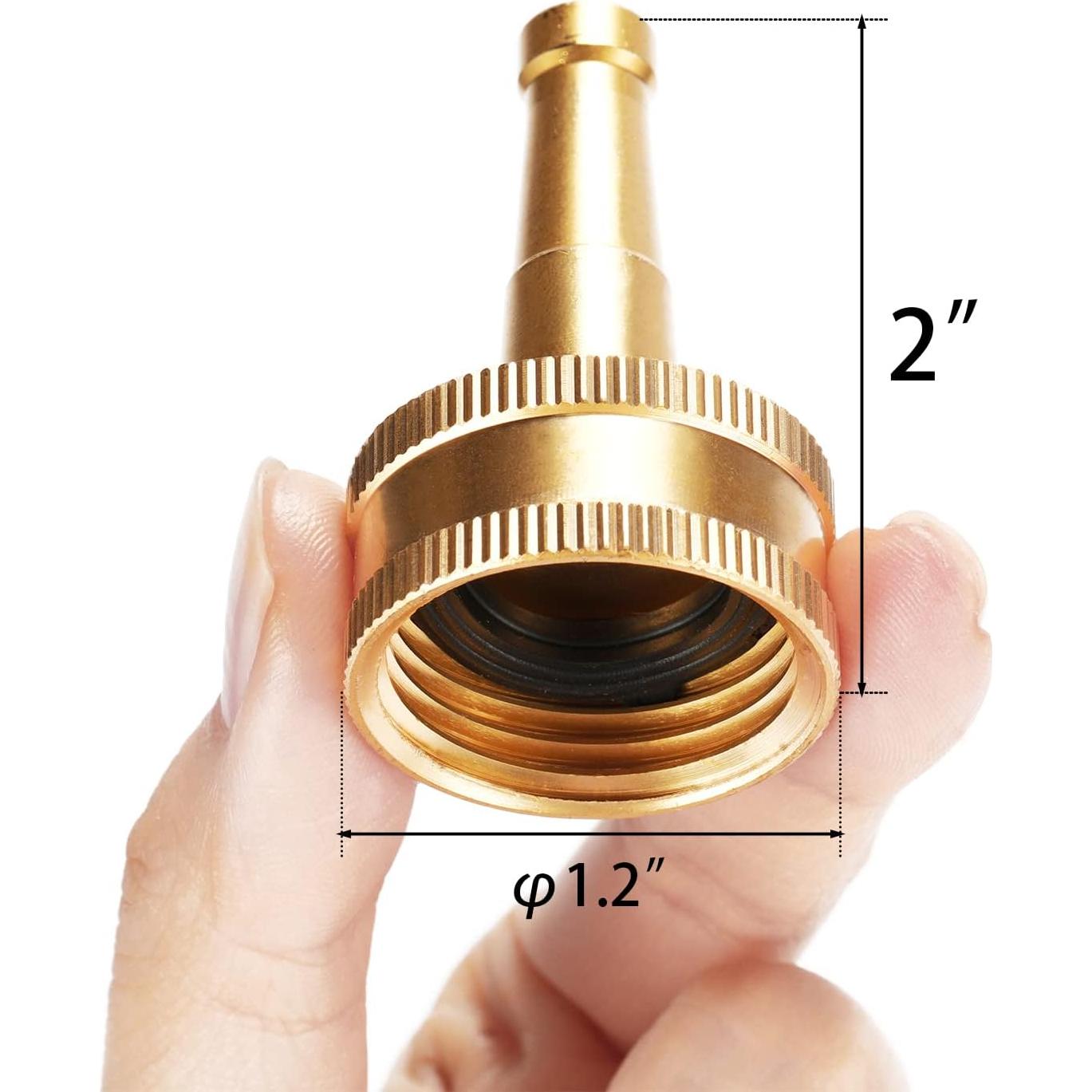 Boquilla de Manguera Ajustable Sanpaint 3/4" Latón Resistente
