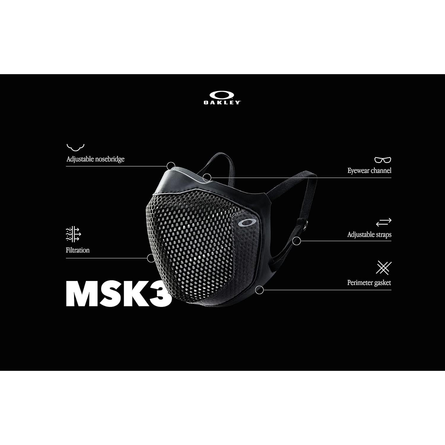 Mascarilla Reutilizable Oakley MSK3 Antivaho Ajustable