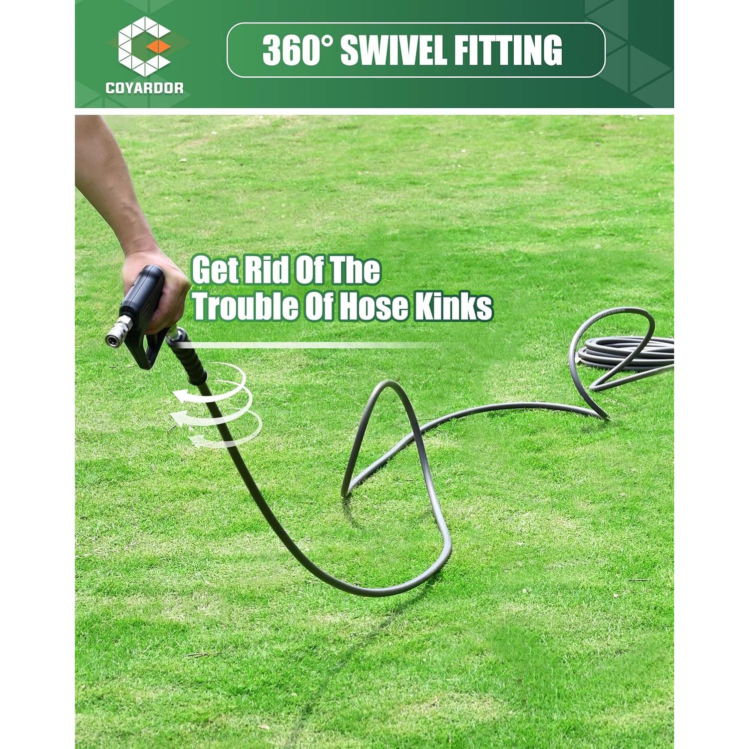 Pistola de Lavado a Presión Corto Coyardor 4000 PSI - Negro