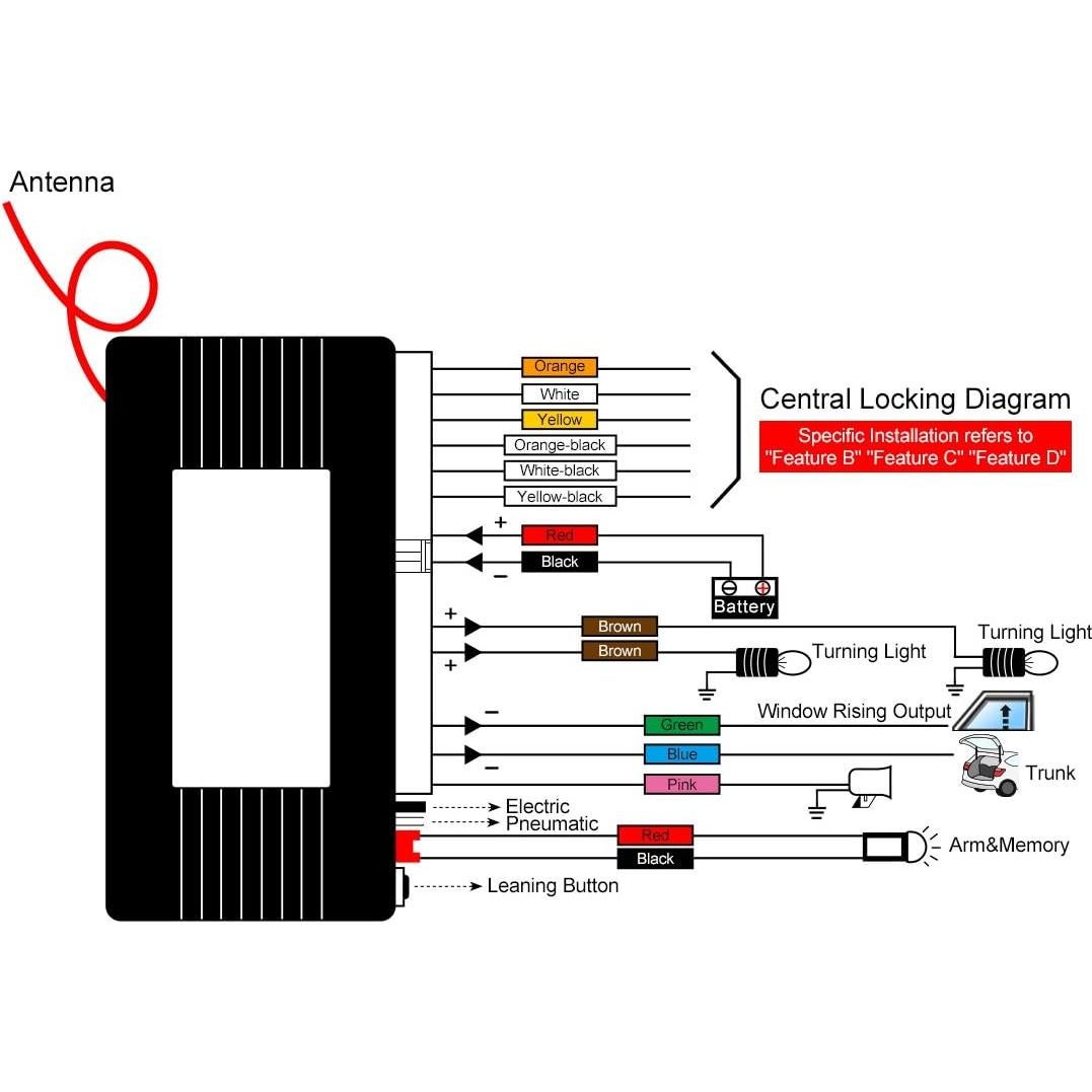 Kit Control Remoto Universal X AUTOHAUX para Coche 12V