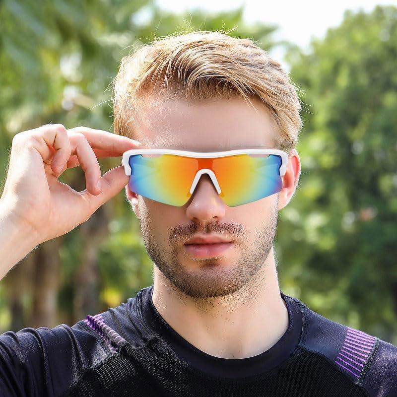 Gafas de sol deportivas WoodCloris UV400 para hombres y mujeres