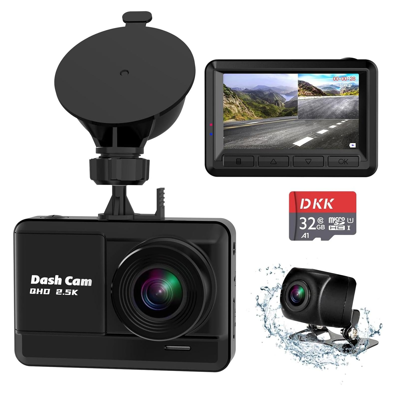 Cámara de Tablero Doble DKK 2.5K Delantera y Trasera