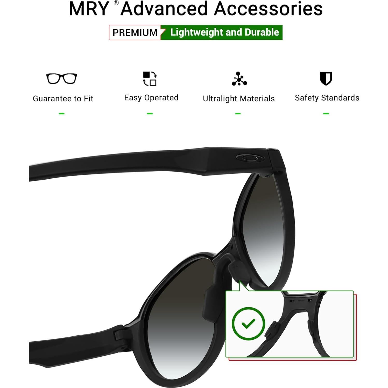 Piezas de nariz Mryok para gafas Oakley Hex Jector OX8032