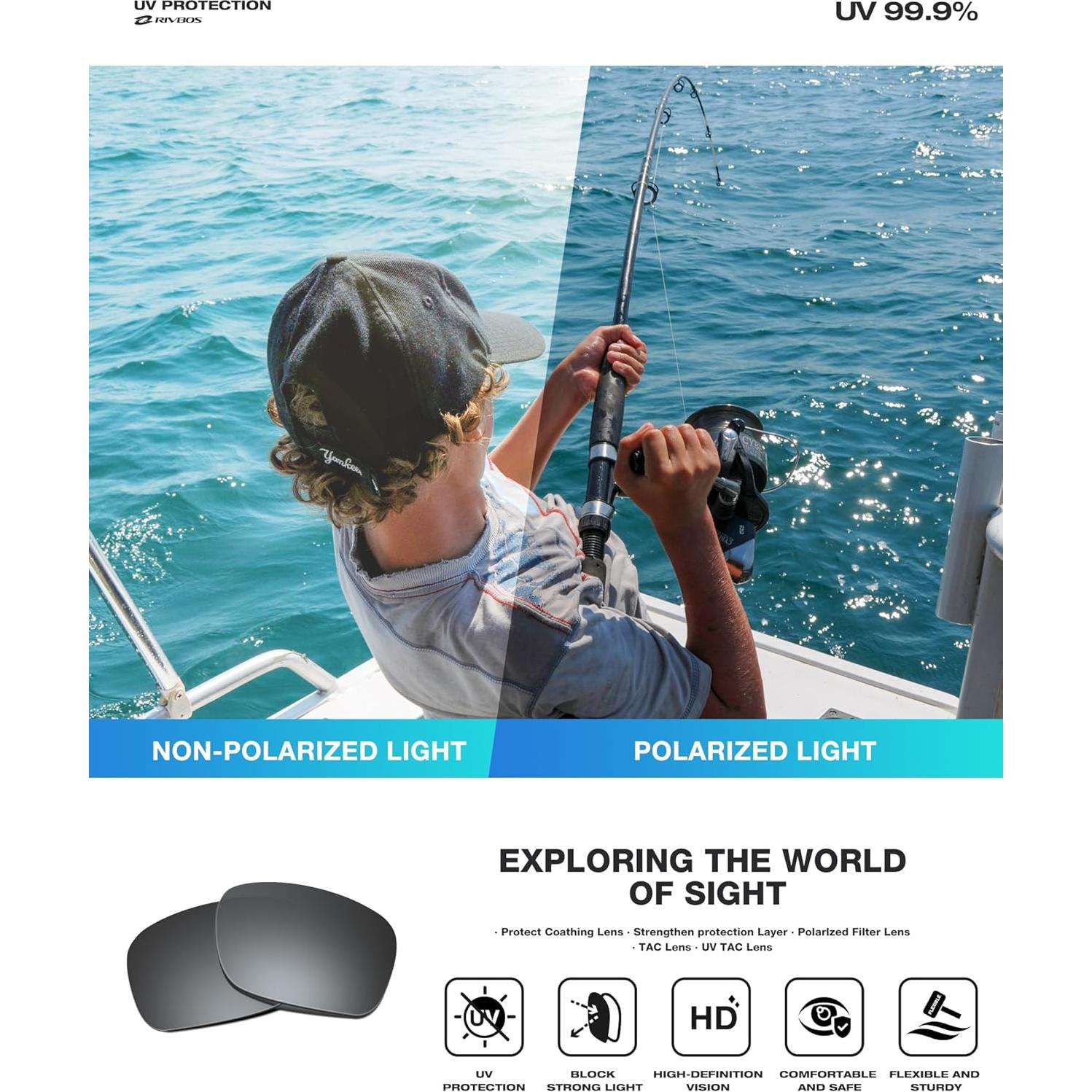 Gafas de sol deportivas RIVBOS RBS861 polarizadas TR90