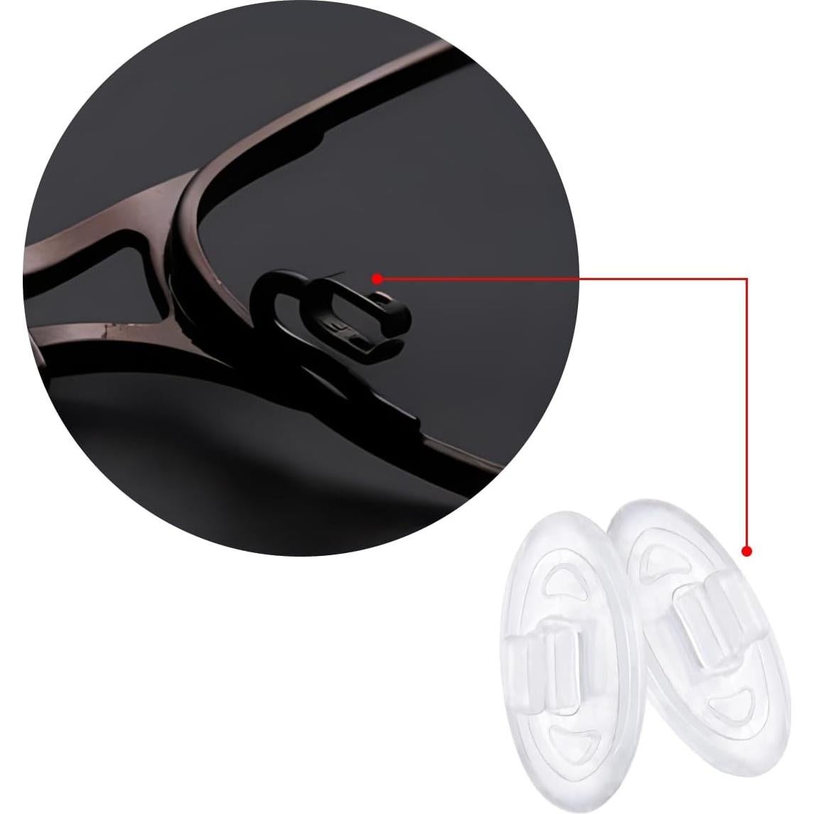 Almohadillas de Silicona para Gafas - 6 Pares Antideslizantes